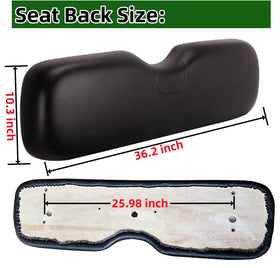 Dr.Acces memory foam front seat cushion for EZGO RXV enhances comfort and reduces vibrations.