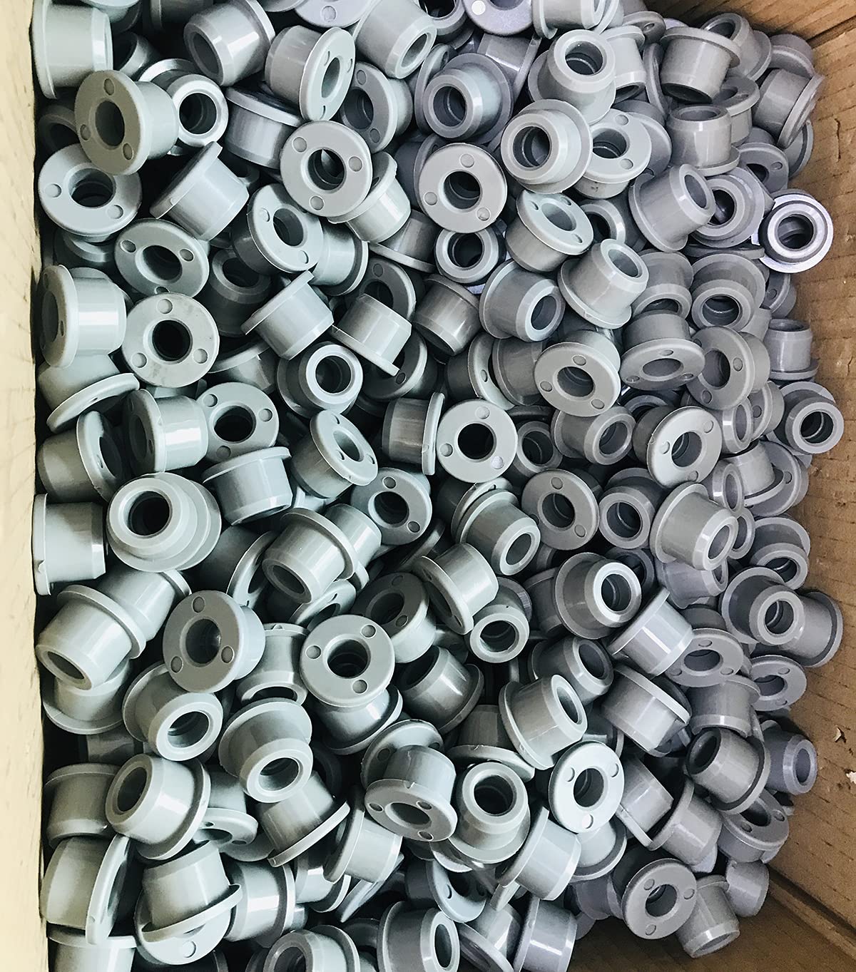 Dr.Acces Club Car Precedent bushings match original grey finish for seamless look.