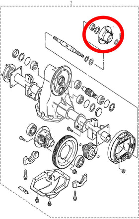 Dr.Acces rear axle hub for Yamaha G14 ensures precise OEM fit.