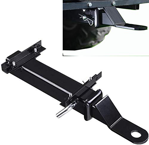Rear-foot platform mounting hitch attachment for golf carts