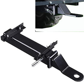 Rear-foot platform mounting hitch attachment for golf carts