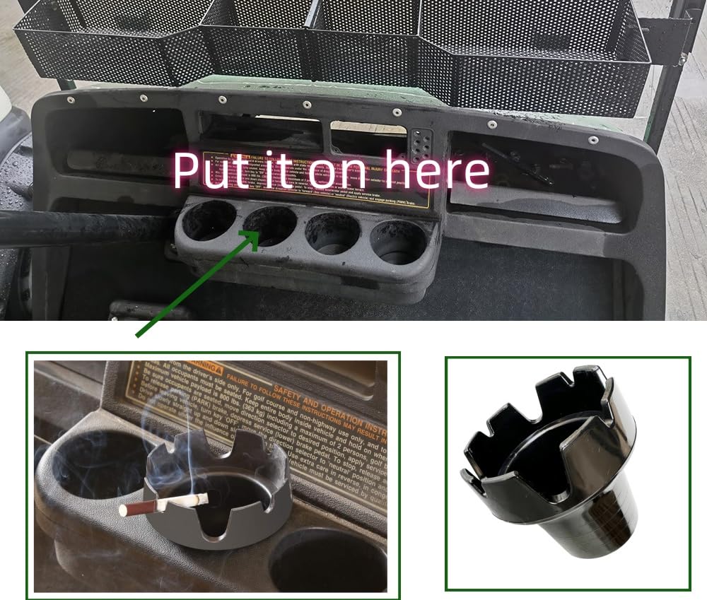 Dr.Acces removable ashtray for simple cleaning after trips