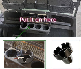 Dr.Acces removable ashtray for simple cleaning after trips
