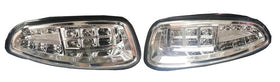 Dr.Acces RXV LED headlights left for EZGO RXV boost nighttime visibility.