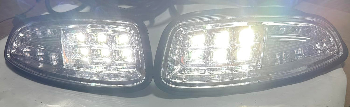 Dr.Acces RXV LED headlights on provide bright front illumination.