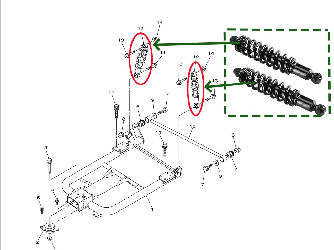 Dr.Acces chrome-plated shock rod close-up highlights corrosion resistance.