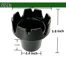 Dr.Acces sturdy plastic ashtray designed for outdoor cart use