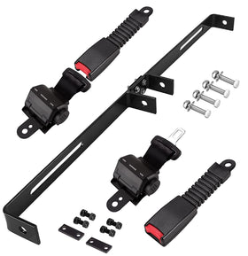 Dr.Acces universal 2-seat belts and bracket securing two passengers
