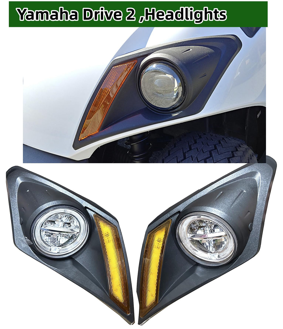 Dr.Acces Yamaha Drive2 LED taillights improve rear visibility for safer night rides.