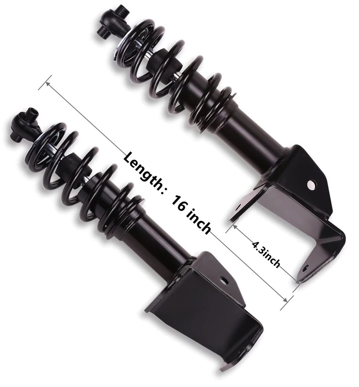Dr.Acces front shocks promote a quieter ride on golf course drives for Yamaha G29.