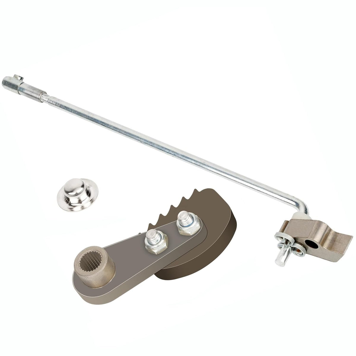 Dr.Acces Club Car DS park brake latch close-up showing easy installation and precise fit.