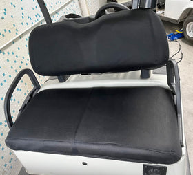 Dr.Acces golf cart seat cover seat-back view showing updated interior comfort.