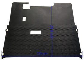 Heavy-duty rubber mat by Dr.Acces resists wear and cleans easily.