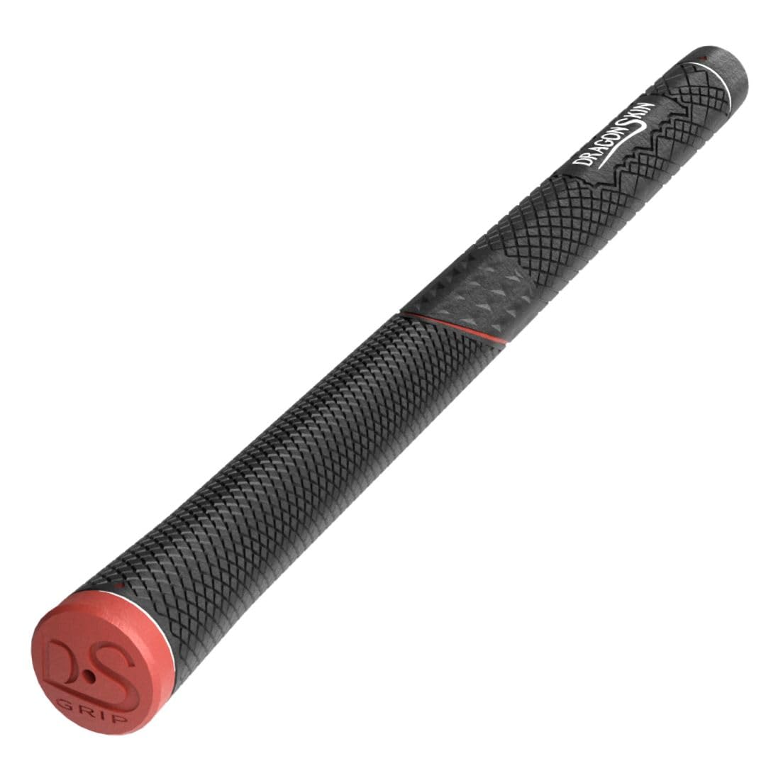 Bold black finish with red cap improves visibility and grip confidence.