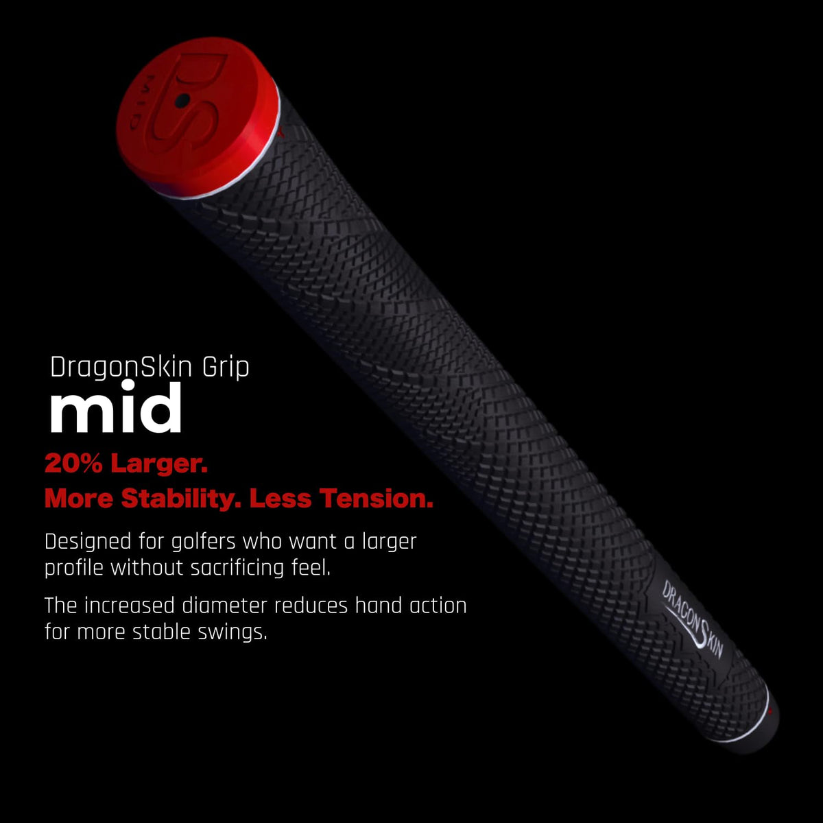 Dragon Skin Grip MID round red-cap with firm feel for confident power