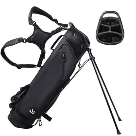 Dragon Tiger golf bag front view shows accessible pockets and quick club access