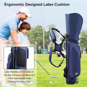 Dragon Tiger Golf bag head cover navy included for rain protection