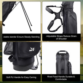 Dragon Tiger golf bag padded strap emphasizes shoulder comfort during long rounds
