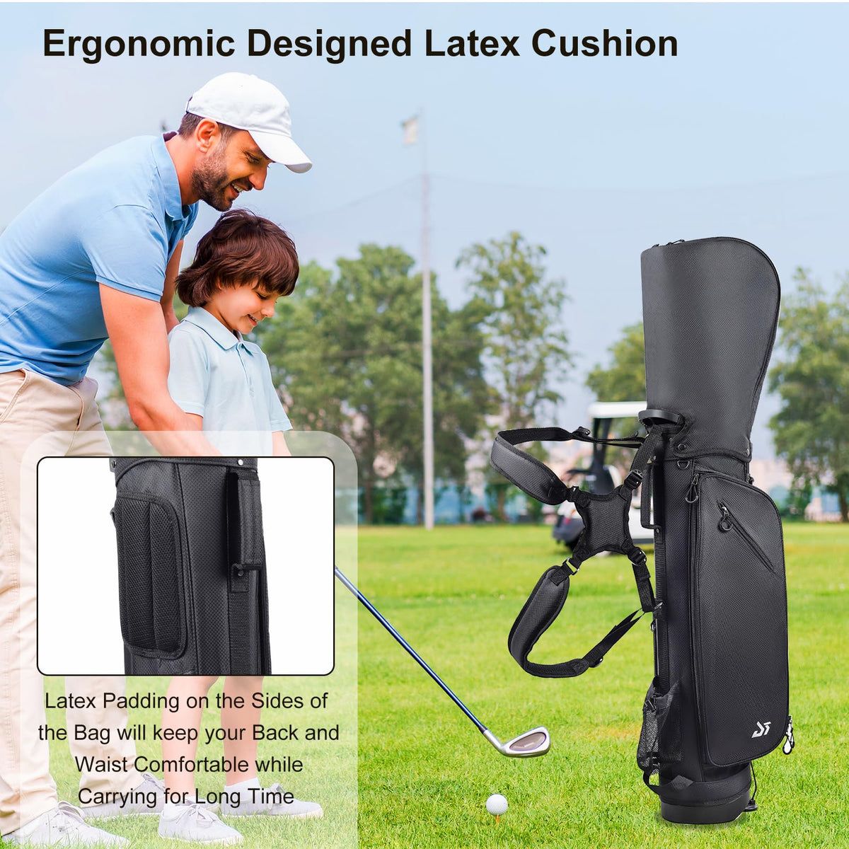 Dragon Tiger golf bag rain hood protects gear from rain and dust