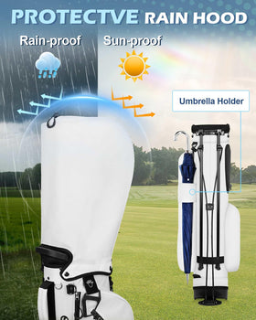 Dragon Tiger D-ring towel attachment for easy on-course cleanup