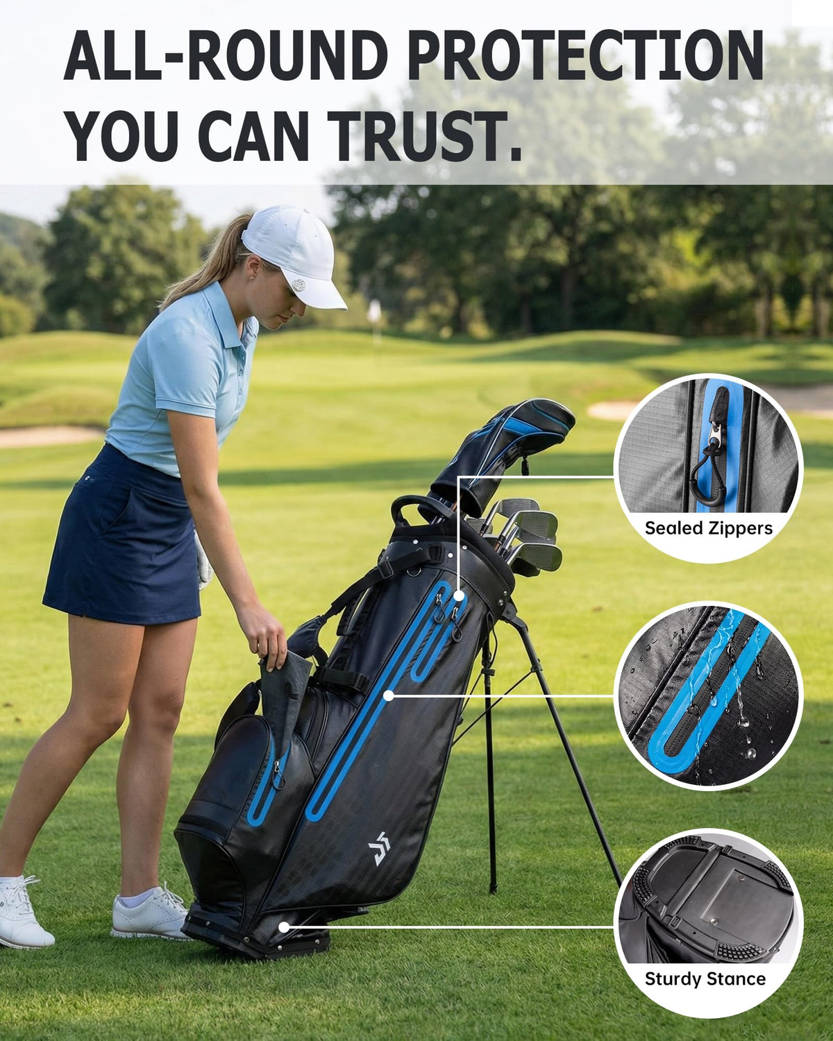 Dragon Tiger six-pocket layout stores apparel and tools.