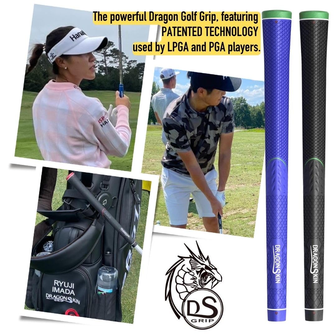 DragonSkinGrip Golf grip delivers all-weather performance for rain and sun.