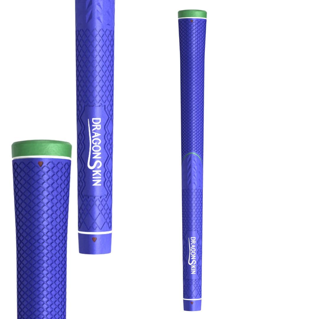 DragonSkin Golf grip navy with 60 rib for secure, confident holds.