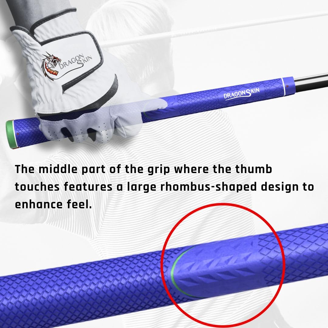 DragonSkinGrip Golf multi-layer elastomer adds soft, responsive feel across rounds