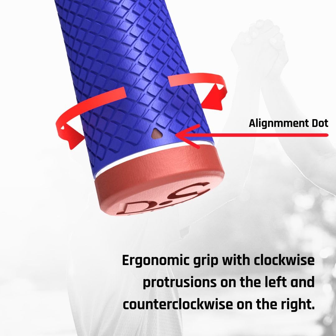 DragonSkinGrip Golf Red Cap Fire Firm 60 Rib Navy multi-layer elastomer construction for durability.