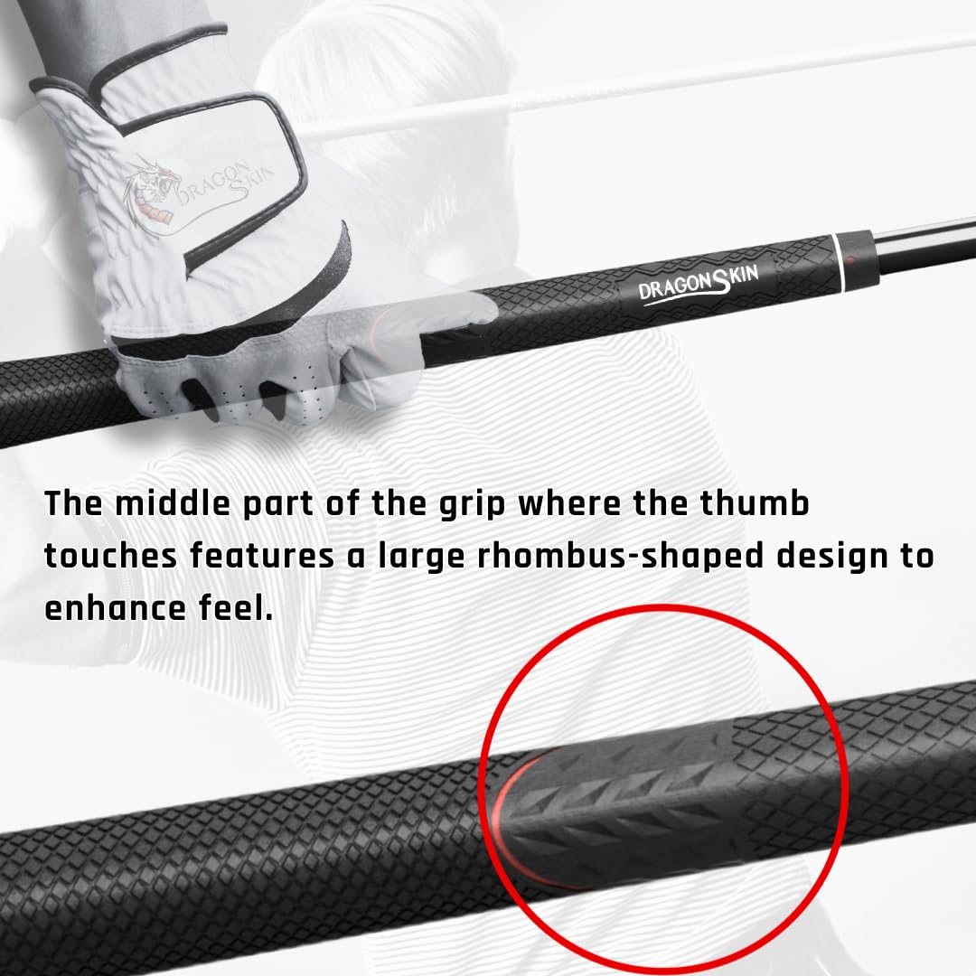 DragonSkinGrip Golf TPE core delivers firm, responsive feedback