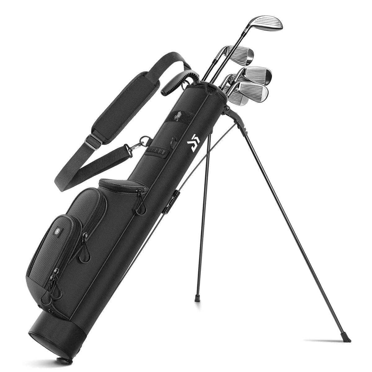 Dragon Tiger lightweight golf stand bag shown in action for easy carrying on the course