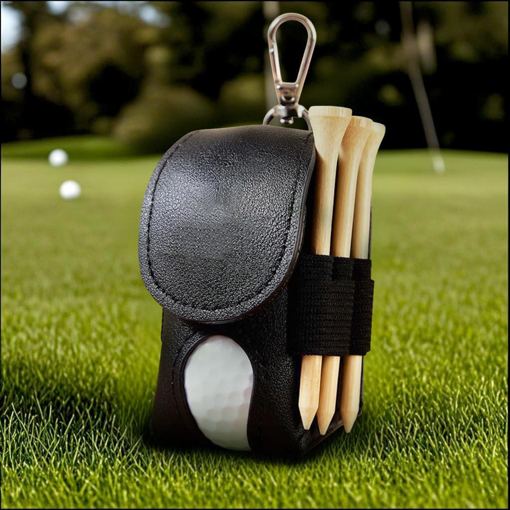Drawelry personalized golf bag front view showing compact ball storage