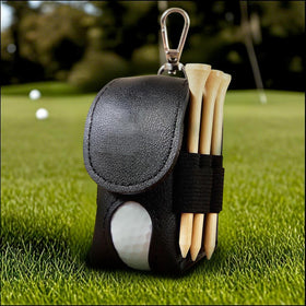 Drawelry personalized golf bag front view showing compact ball storage