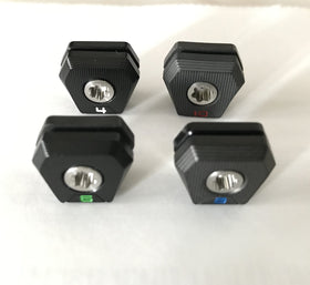 Dree 4X screws installed on driver, quick setup for customizable weight balance.