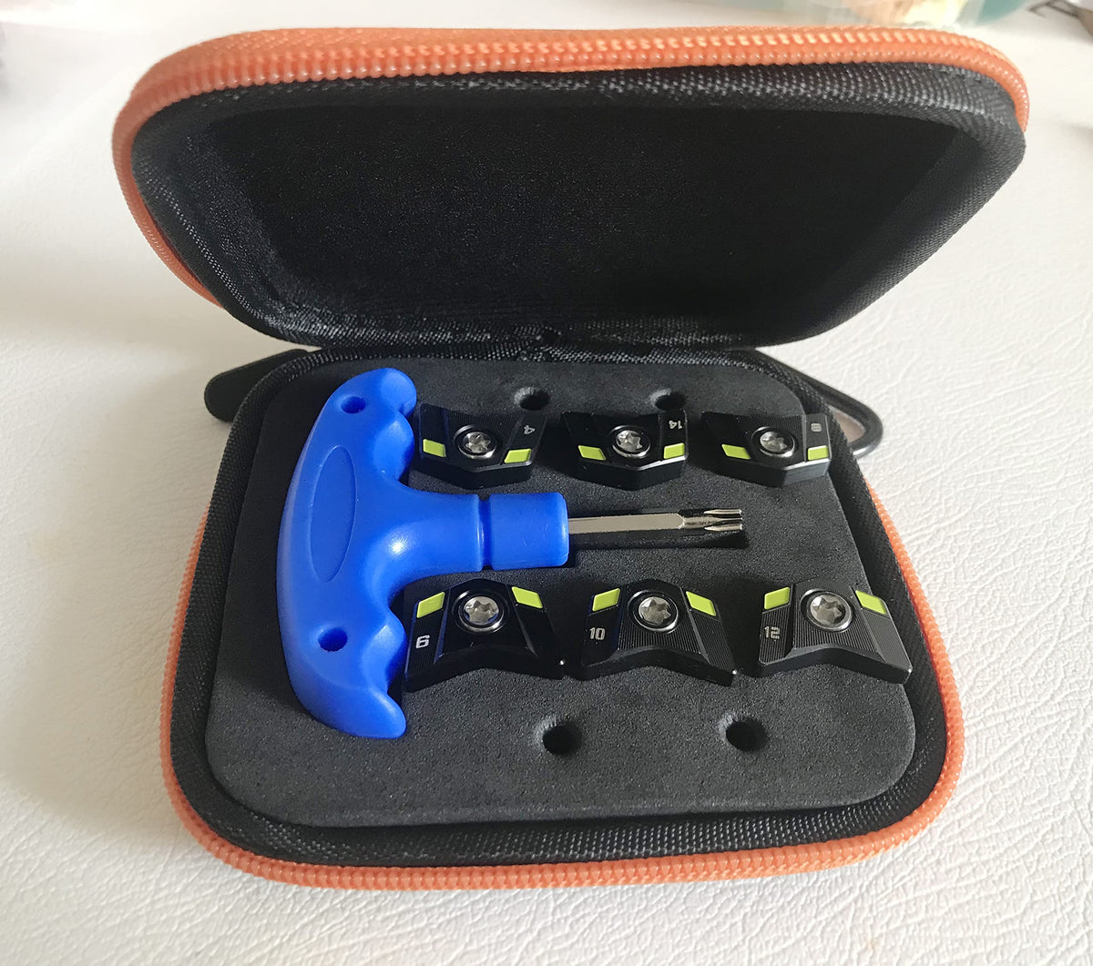 Dree Cobra King RAD Speed XB Draw weight screw 6g to fine-tune launch and feel.