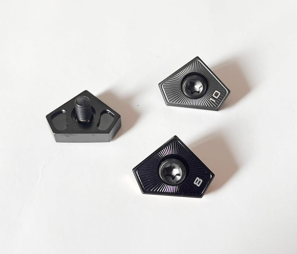 Dree golf weight screws for Cobra Darkspeed driver; adjustable weights for swing feel and potential flight tuning
