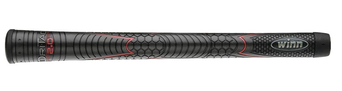 Bundle of 13 DriTac grips in jet black with red design.