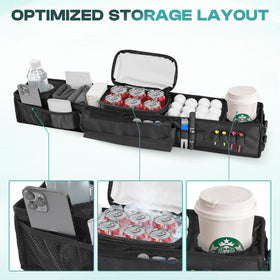 DRIVE UP compartments with 1680D padding keep items secure on bumpy courses