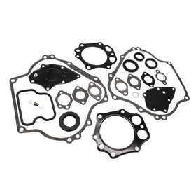DRIVE UP 22-piece gasket kit laid out for Club Car engines, ready for maintenance.