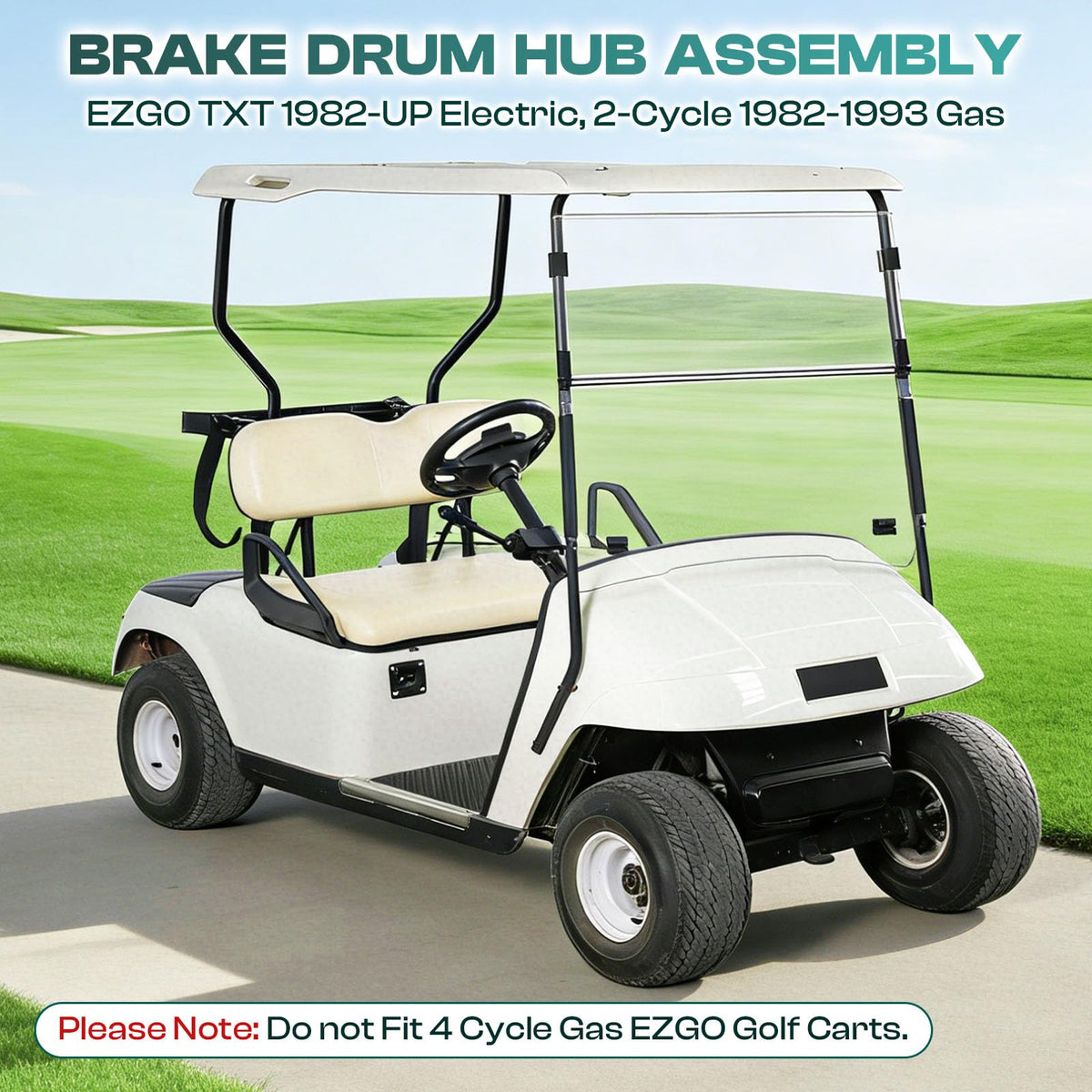 Drive Up 3/4 inch center hole hub compatible with EZGO models.