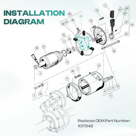 Compatible with 1994-up JBS/GE motor parts for 58/59 models