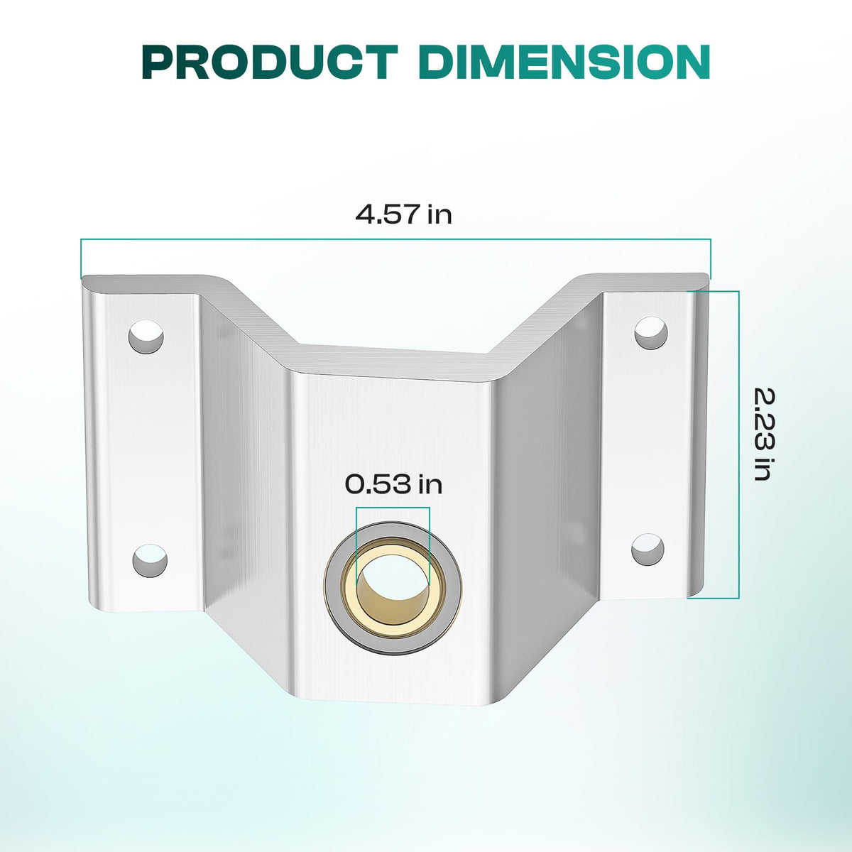 Drive Up aluminum bearing bracket reduces play for precise acceleration