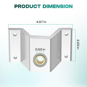 Drive Up aluminum bearing bracket reduces play for precise acceleration