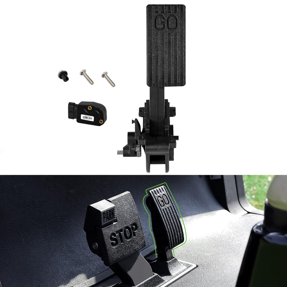 Drive Up accelerator pedal assembly with throttle sensor for Club Car; smooth starts and precise acceleration.