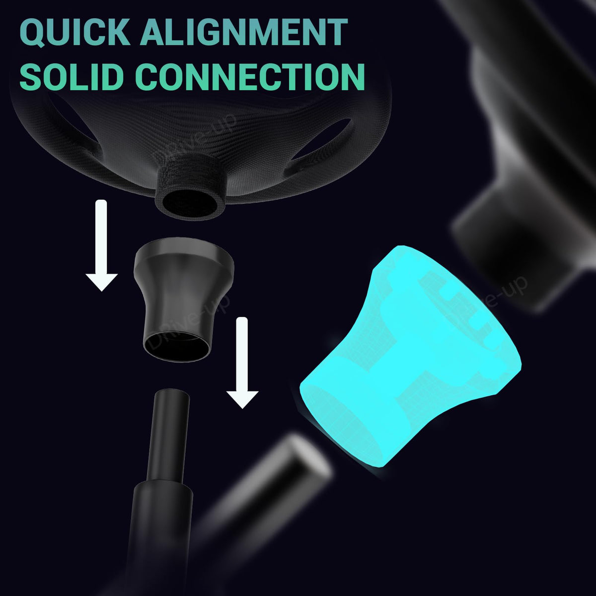 Drive Up aluminum electrophoresis coated adapter resists corrosion and heat.