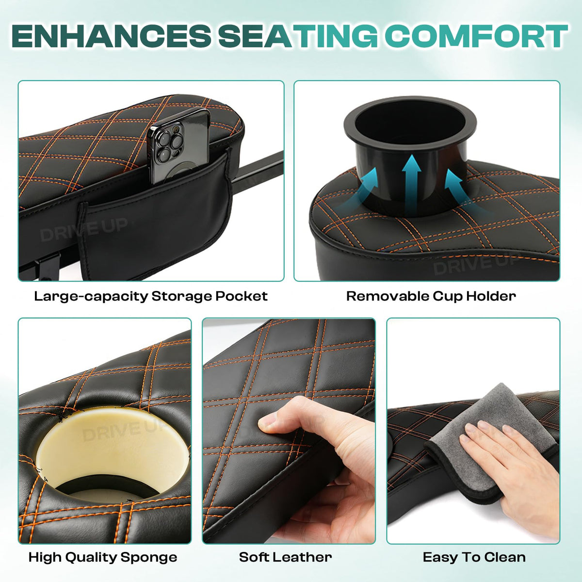 Drive Up armrest fits 1-inch square tubes with included hardware