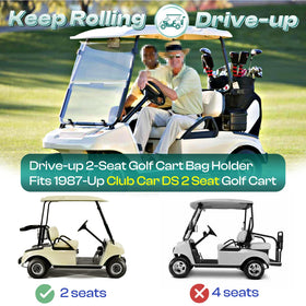 DRIVE UP bag strap and locking buckles assembly secures your golf bag.