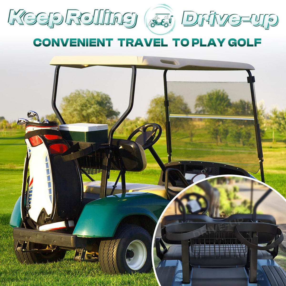 Drive Up bag strap and locking buckles keep gear fastened during transport