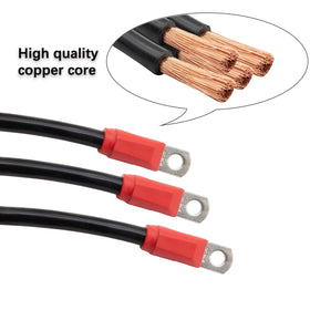 Drive Up 5.1-inch 3-gauge cable reduces resistance and improves reliability