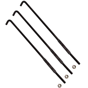 Drive Up battery hold-down J-bolt with nut secures EZGO RXV battery